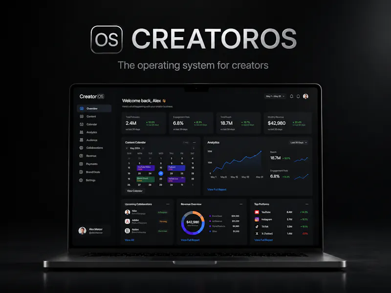 CreatorOS screenshot 1