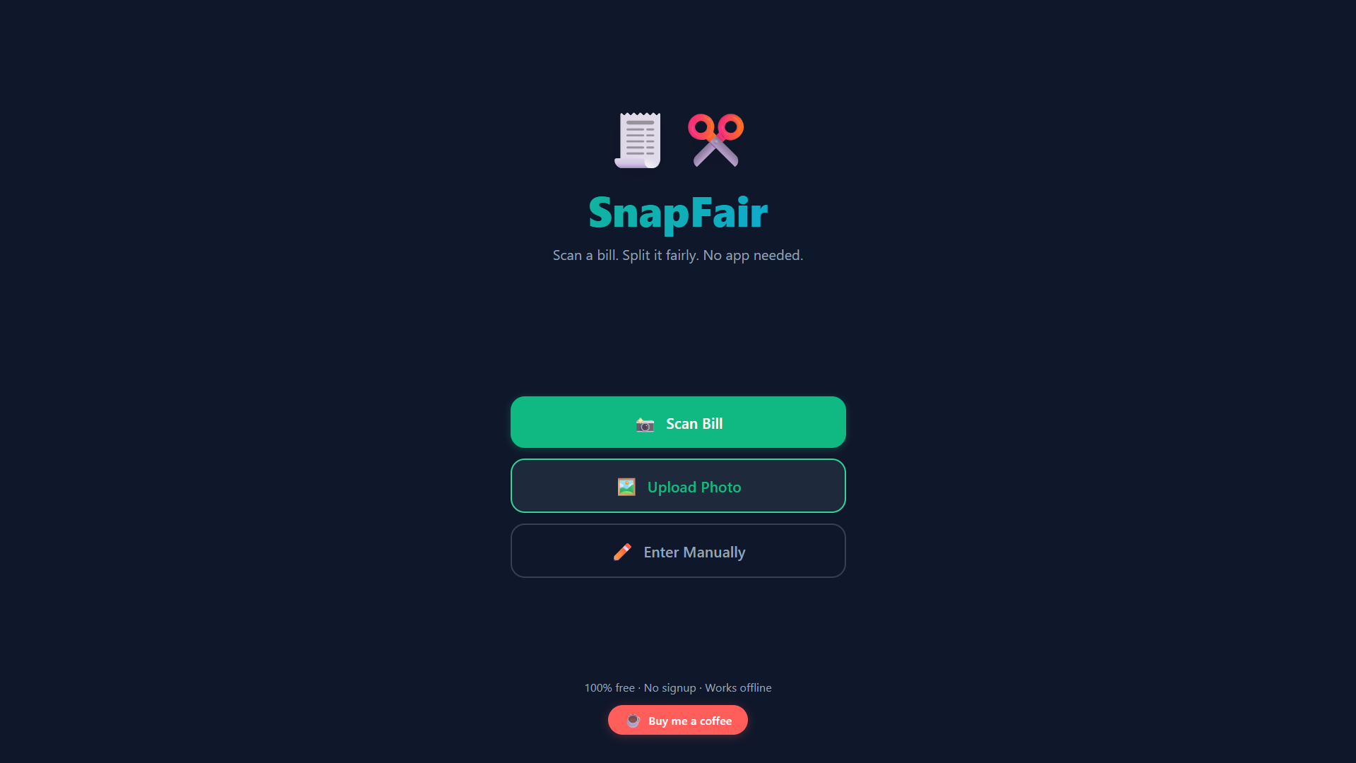 SnapFair - Main product screenshot demonstrating key features and user interface