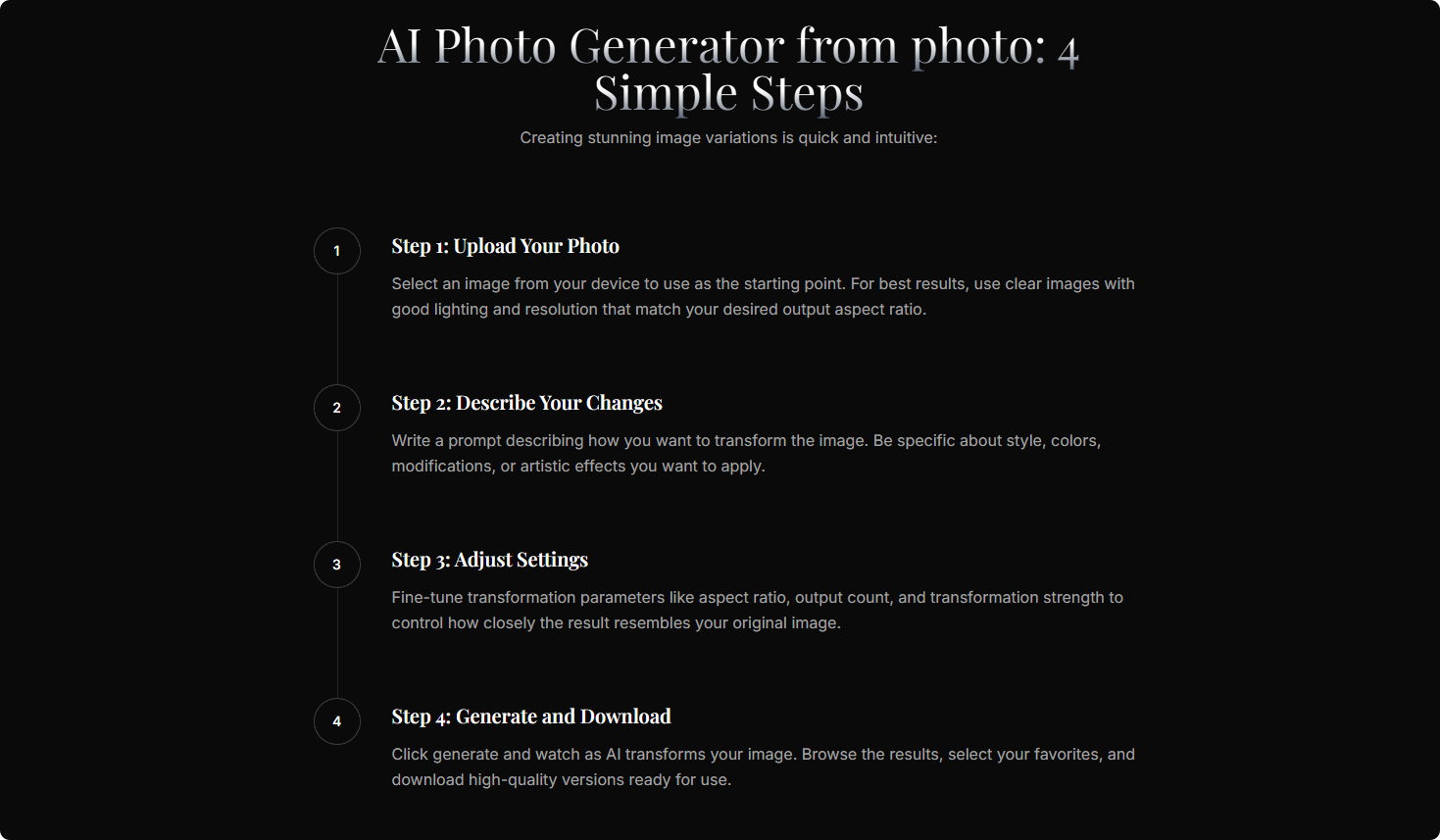 Image to Image AI - Main product screenshot demonstrating key features and user interface