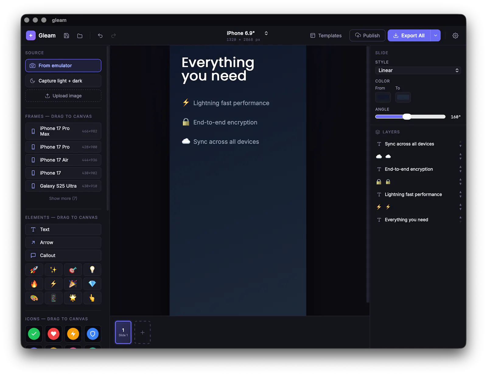Gleam screenshot 4
