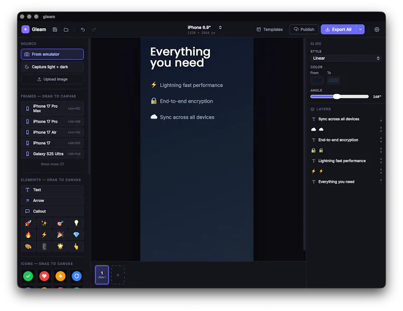 Gleam screenshot 4