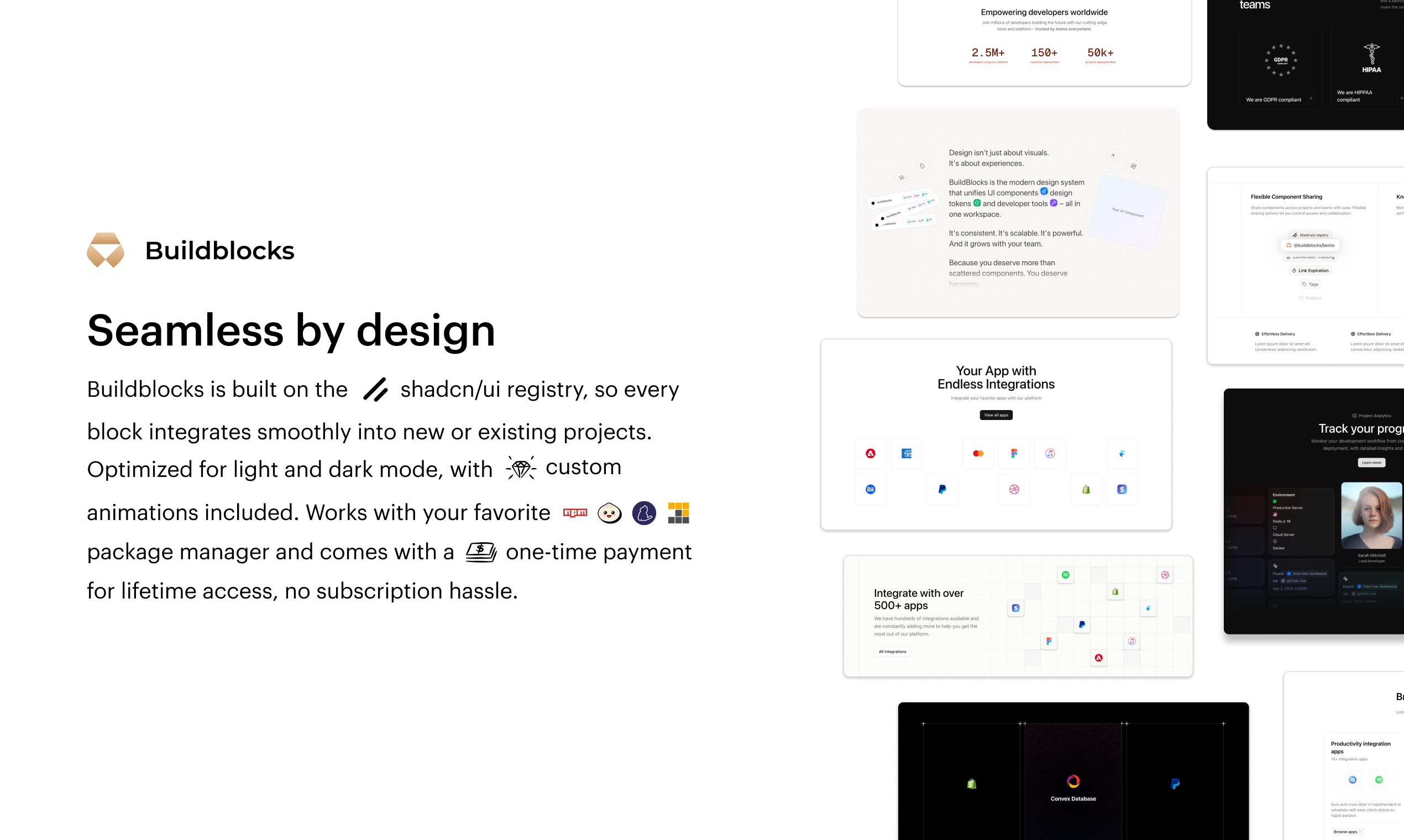 Buildblocks - Componenti premium shadcn/ui media 2