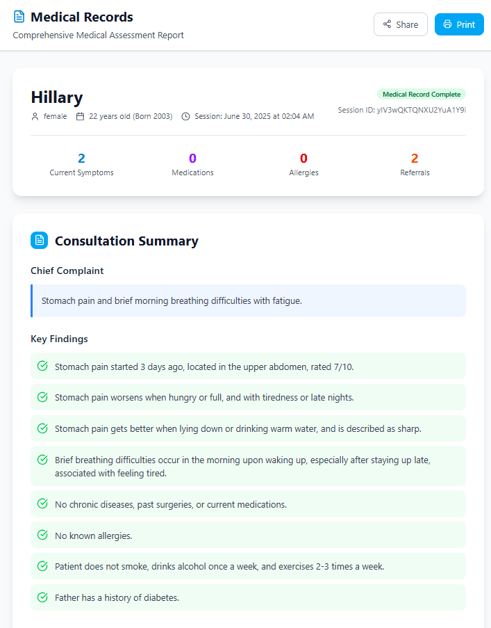 Medical Concierge Agent gallery image
