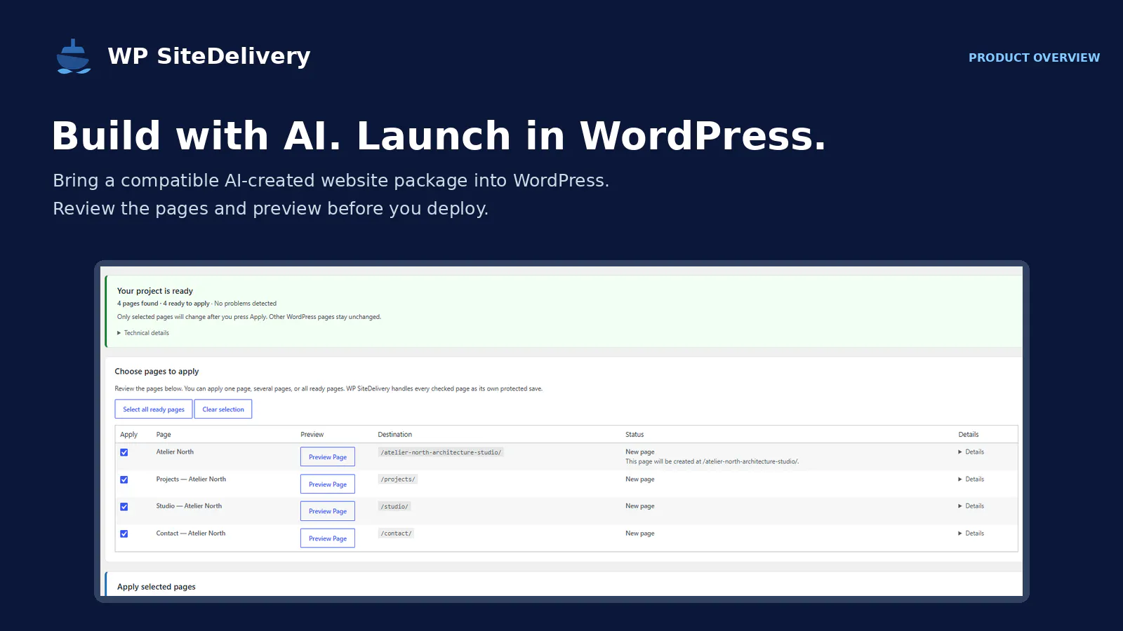 WP SiteDelivery gallery image