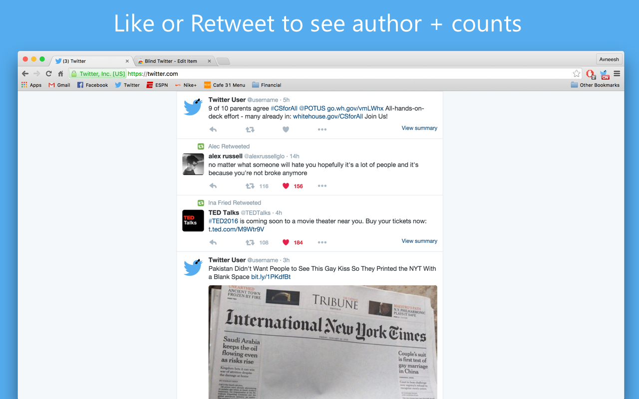 Blind Twitter gallery image