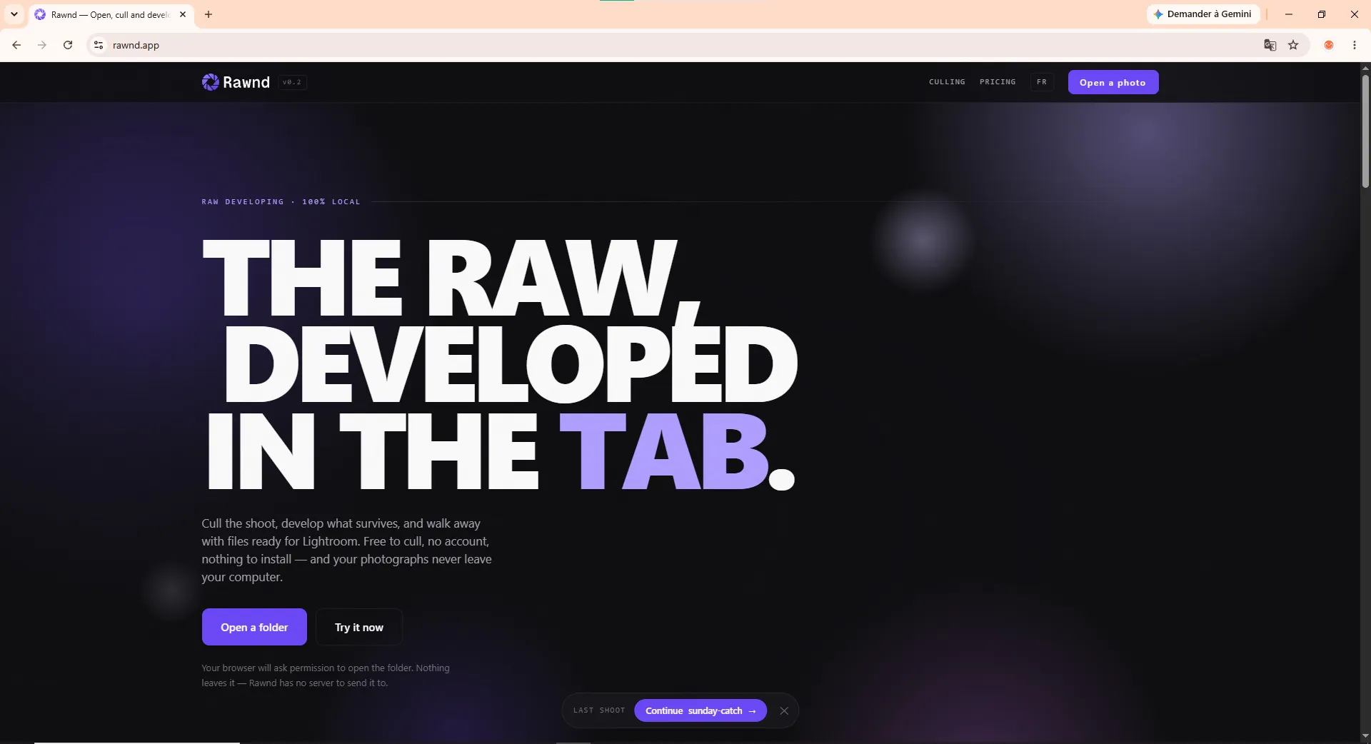 Rawnd — Browser-based RAW Editor gallery image