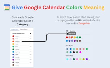Calendar Color Chrome Extension gallery image