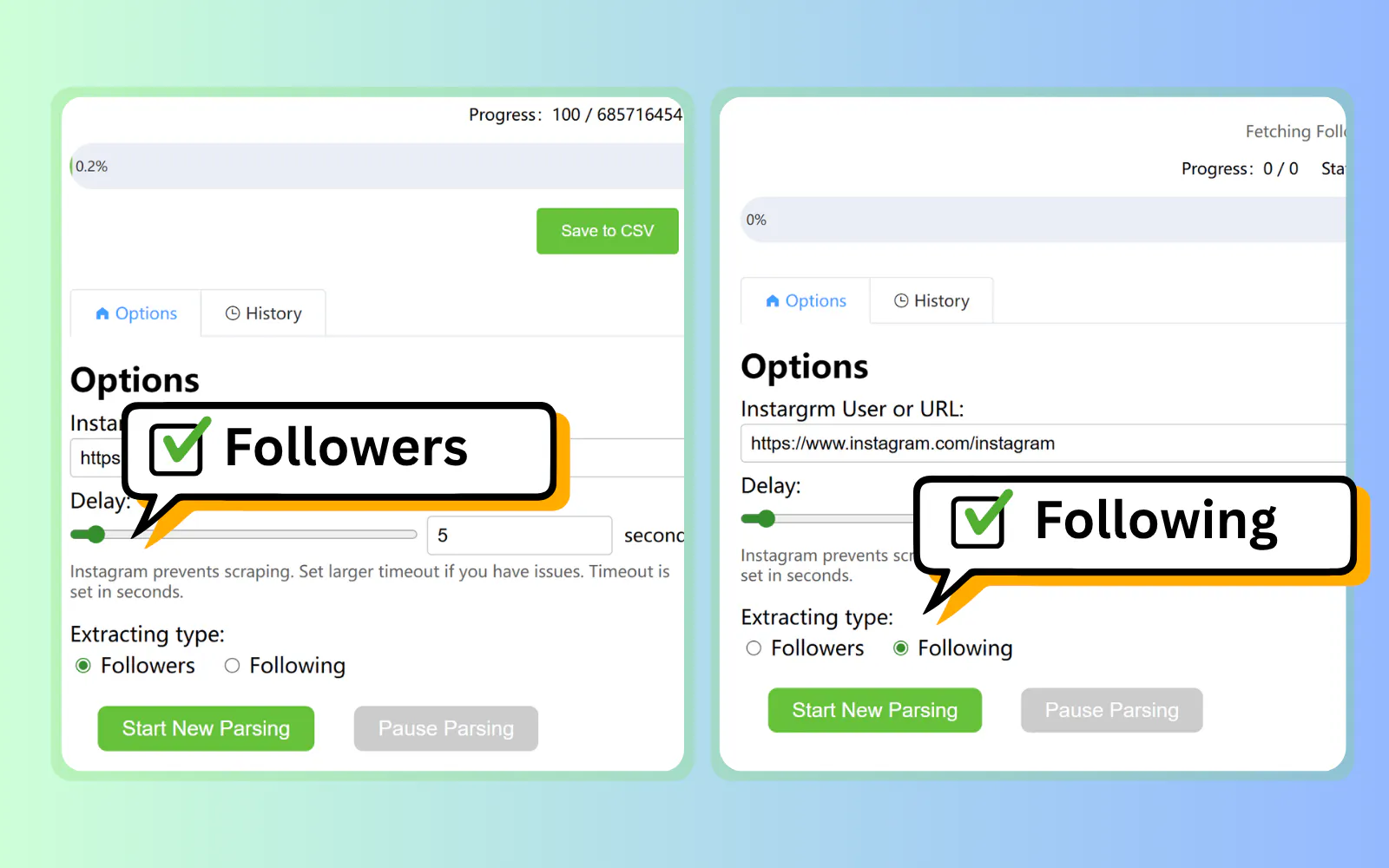 IG Follower Export Tool -InExporter gallery image