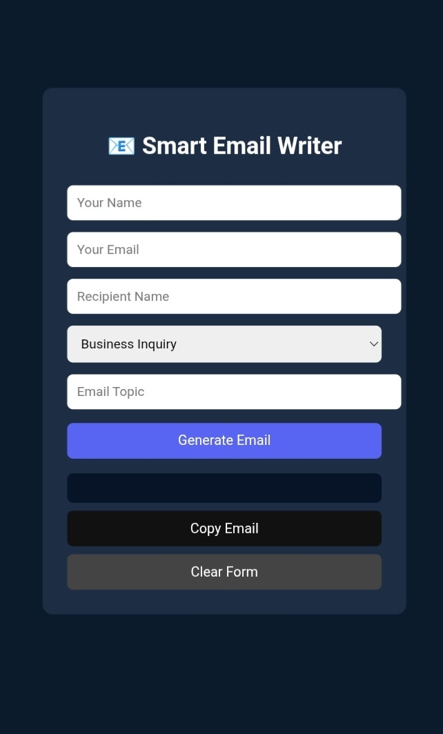 Smart Email Writer AI - Screenshot 2 showing product features and functionality