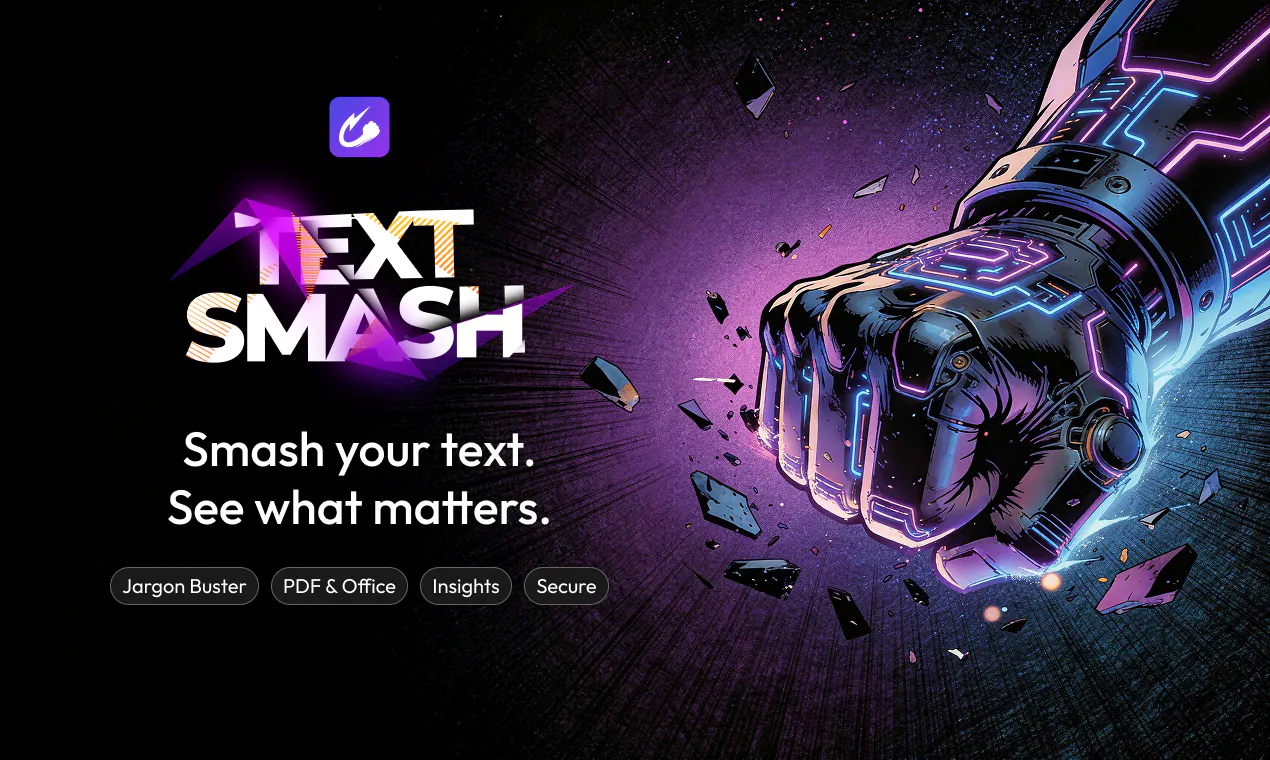 TextSmash 제품 배너