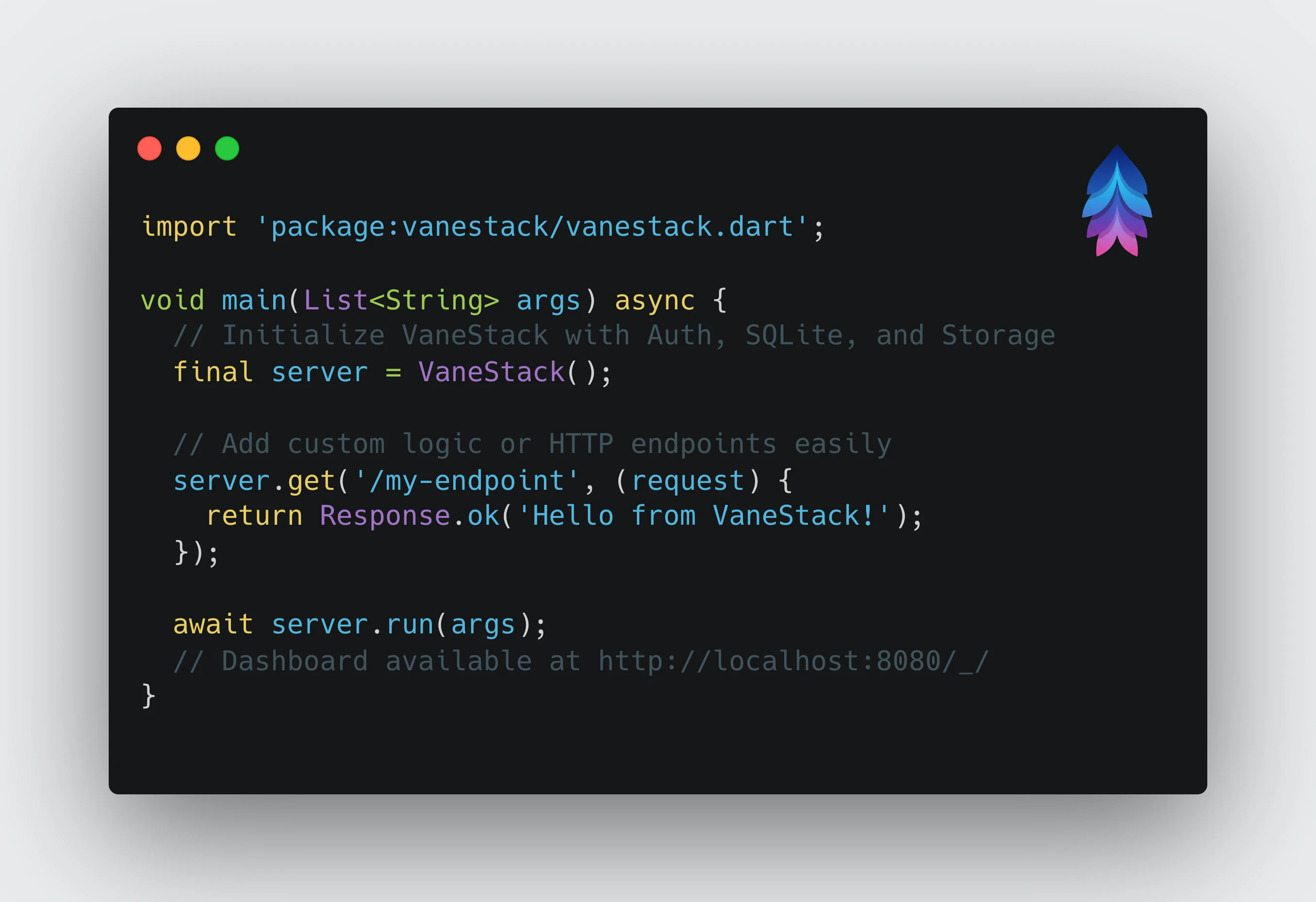 VaneStack screenshot 1