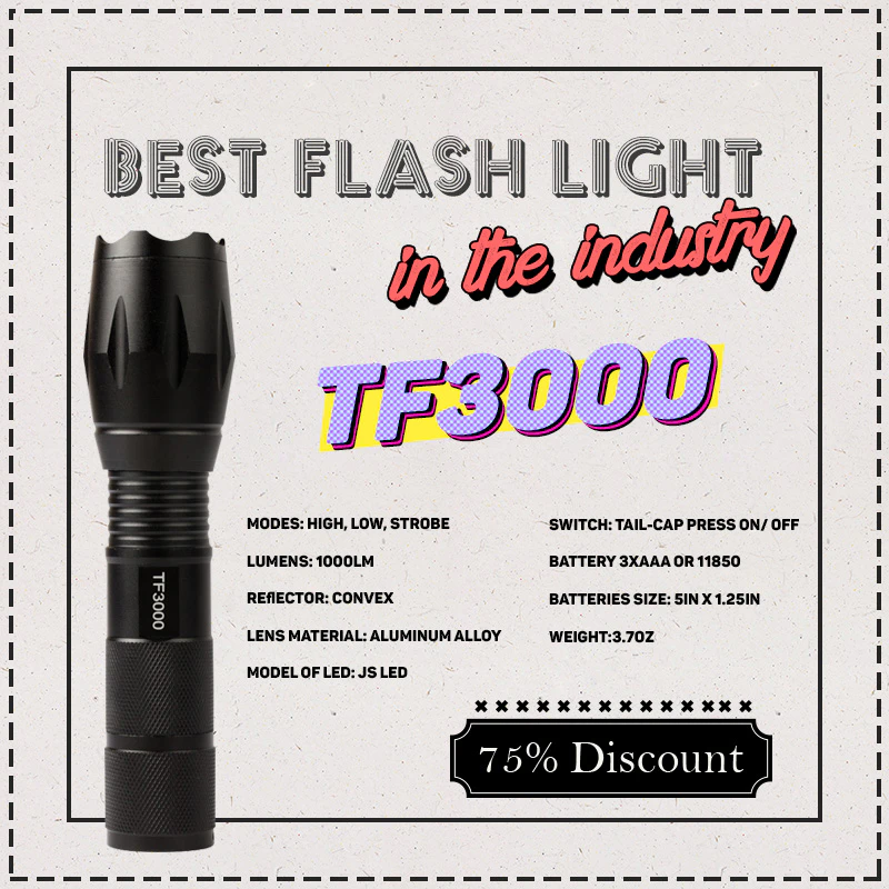 TF3000 Tactical Flashlight
