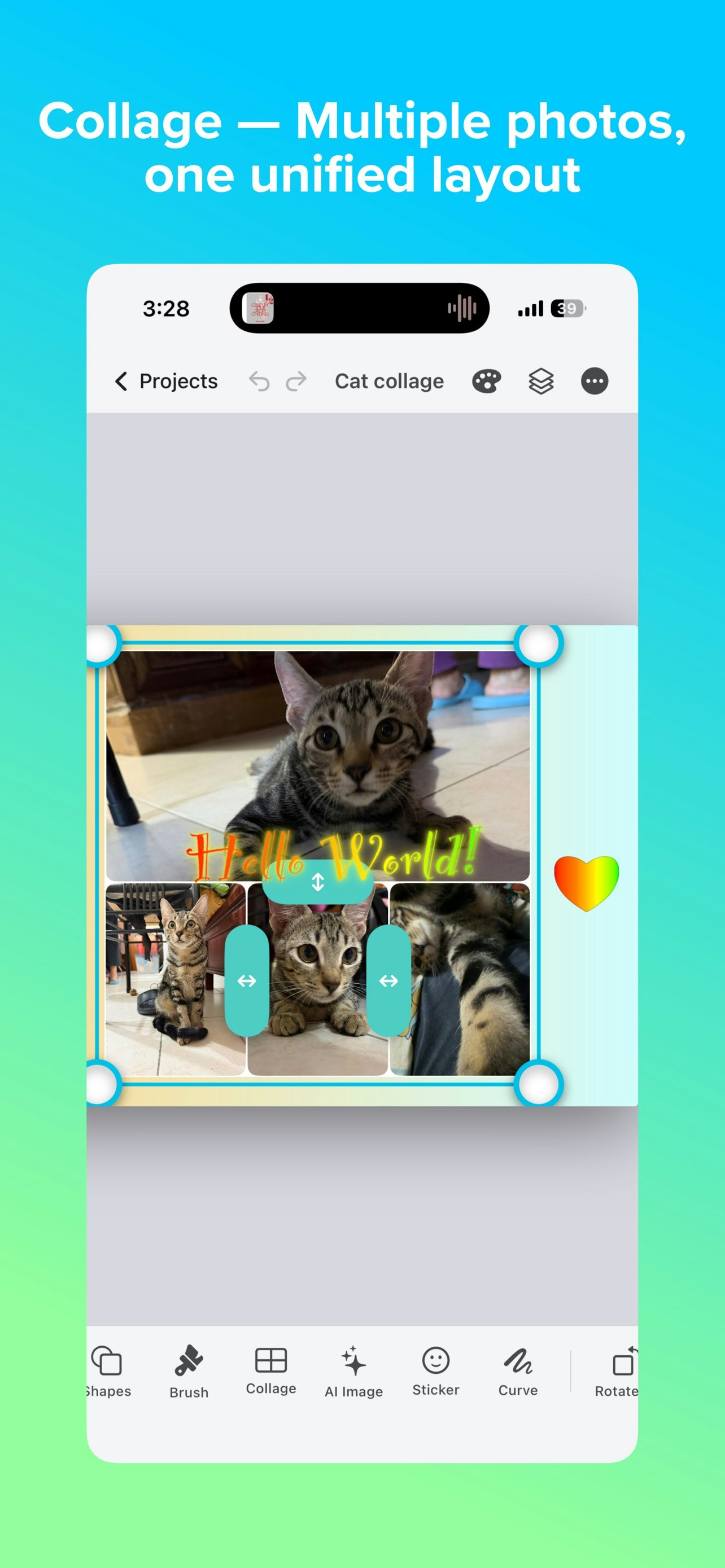 Aigli: Photo & Video Editor - Screenshot 3 showing product features and functionality