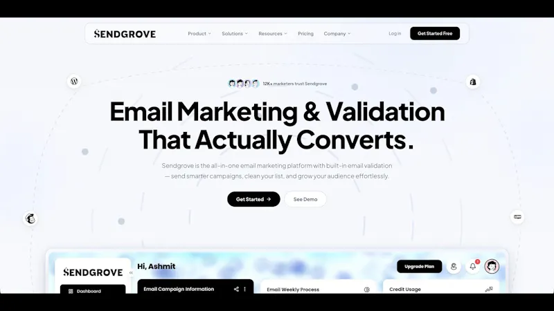 Sendgrove screenshot 1 (video preview)
