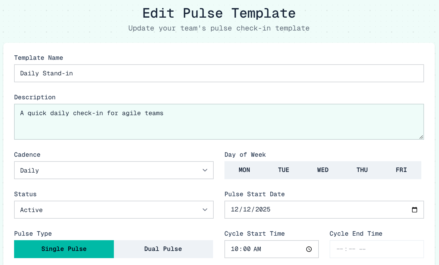 Team Pulse - Screenshot 3 showing product features and functionality