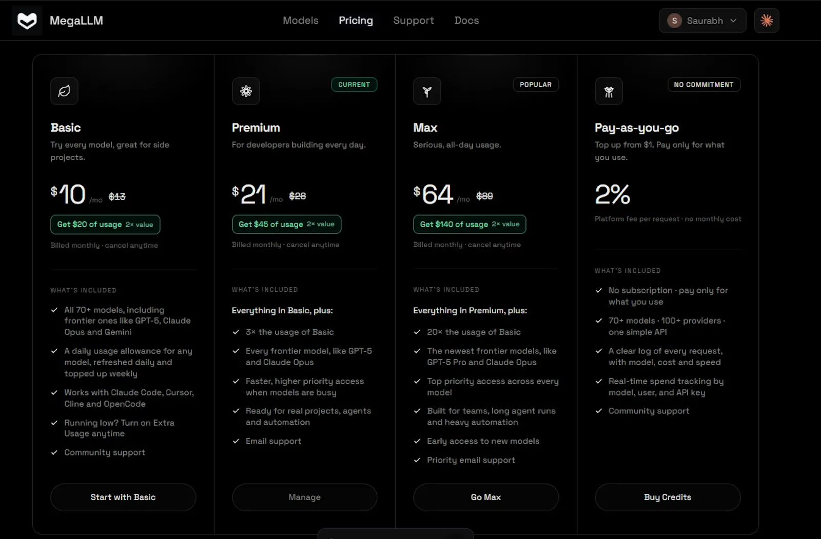 MegaLLM screenshot 4