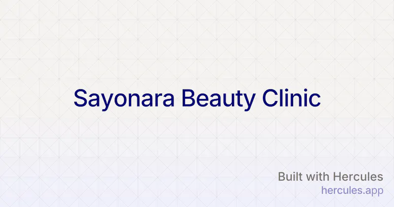 Sayonara Beauty Clinic & Acadamy screenshot 1