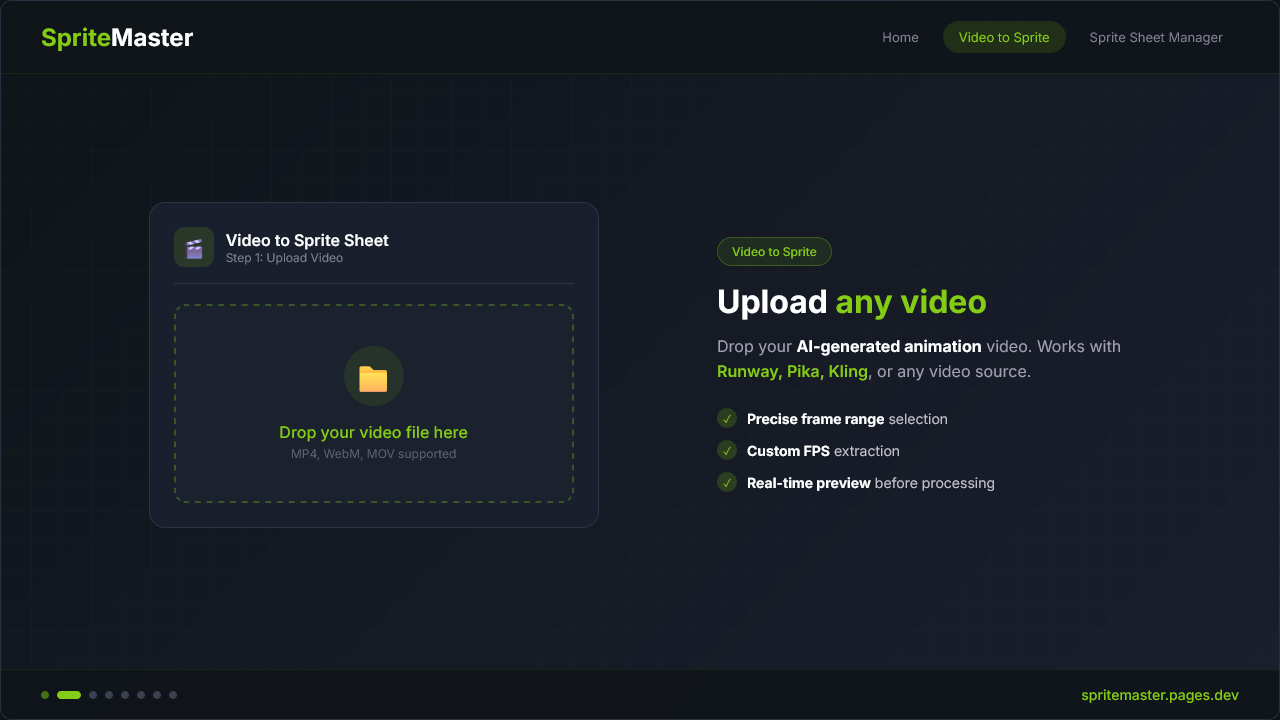 SpriteMaster - Screenshot 2 showing product features and functionality