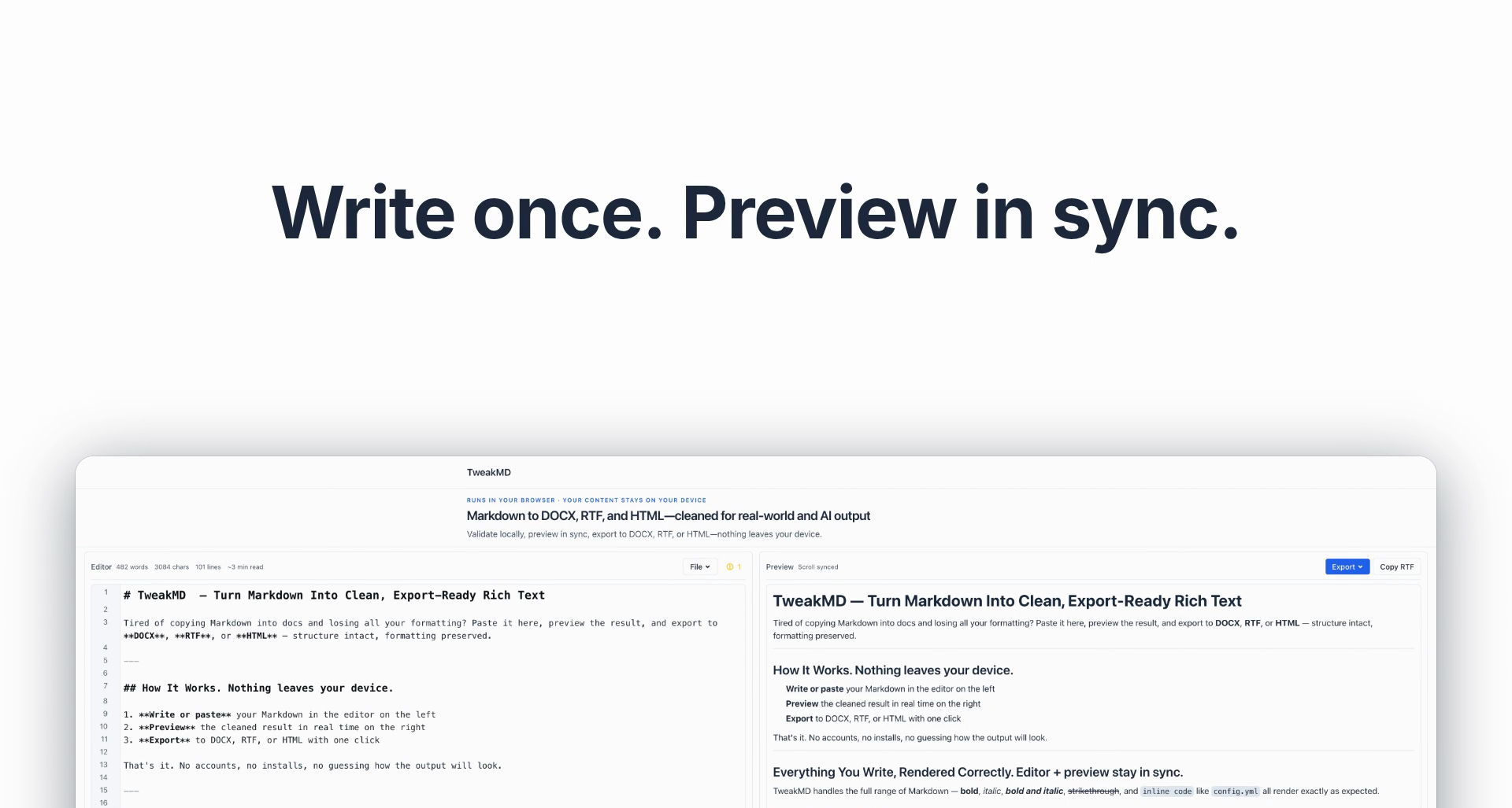TweakMD gallery image
