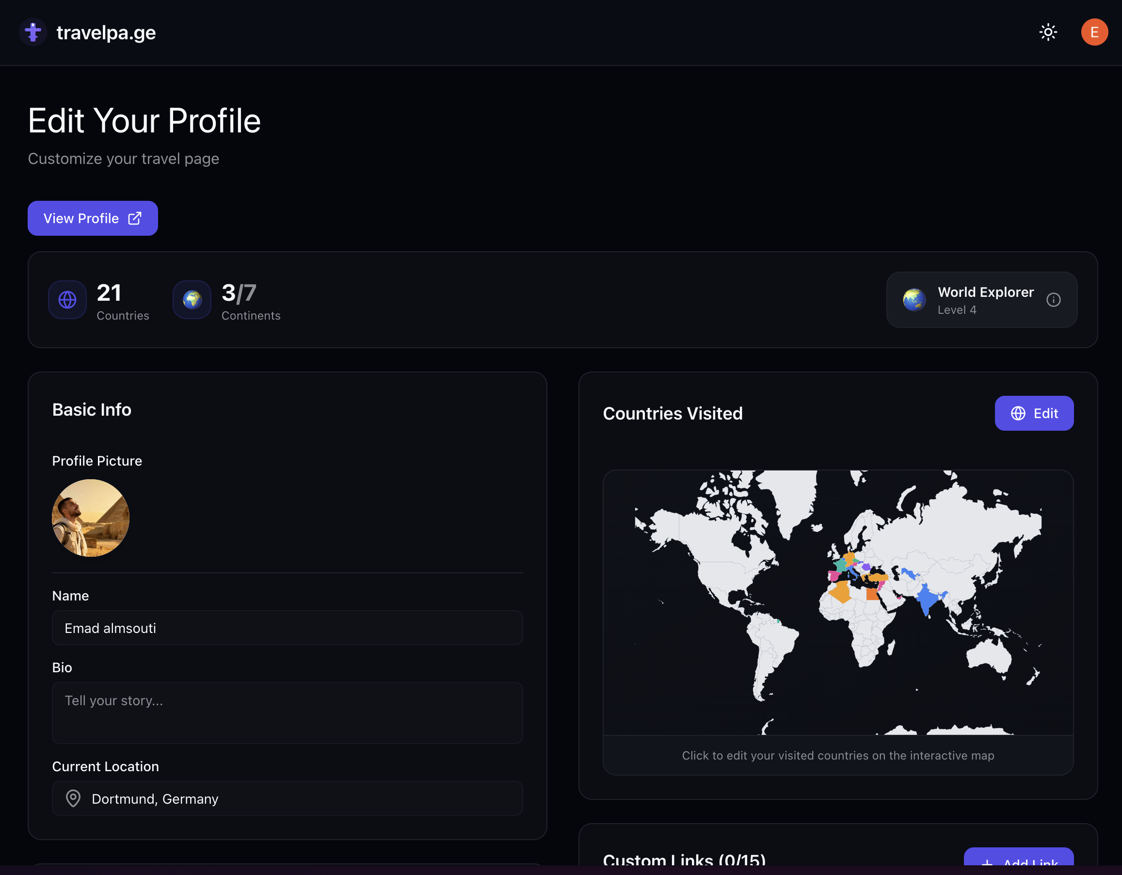 travelpa.ge - Screenshot 3 showing product features and functionality