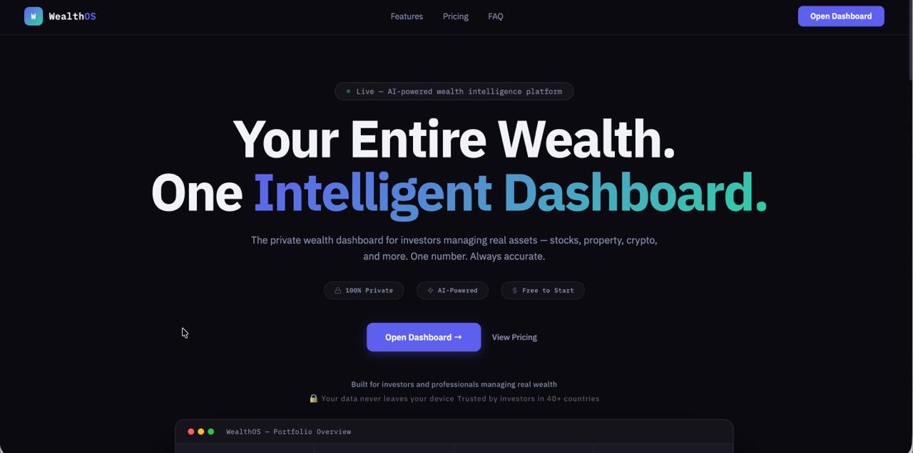 WealthOS gallery image