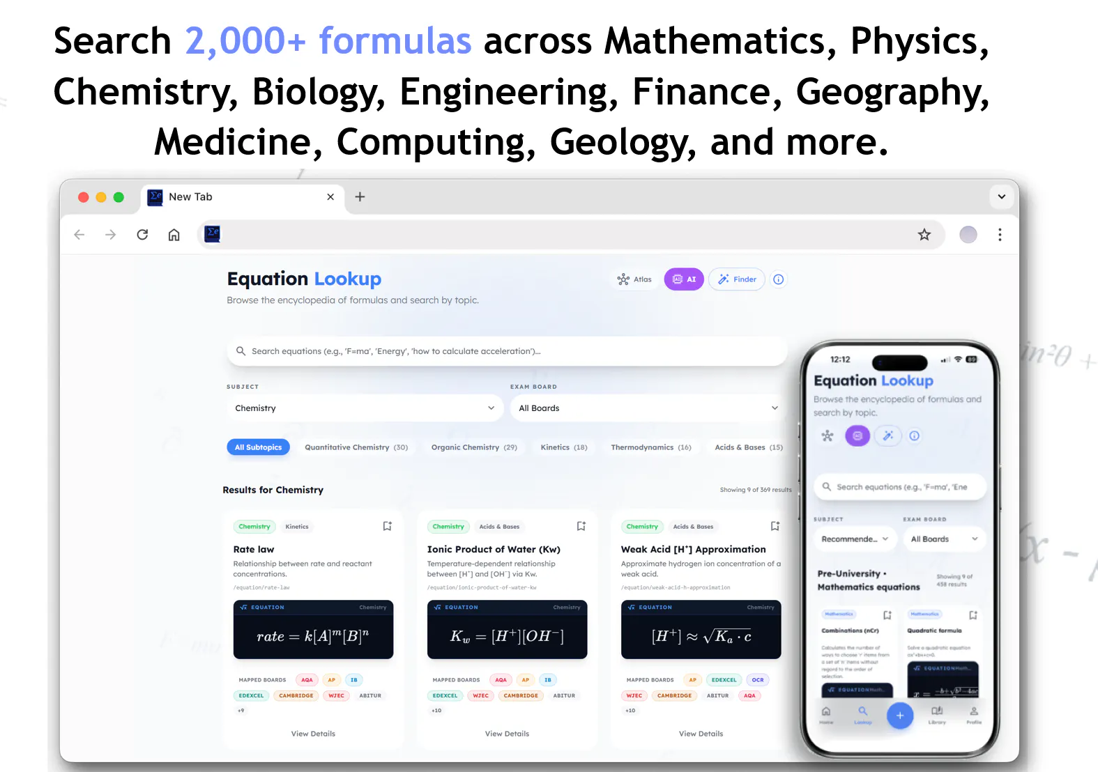 Equation Encyclopedia product banner