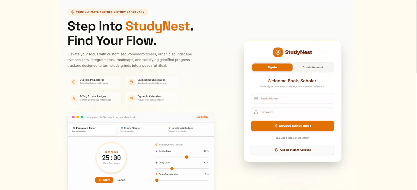 StudyNest screenshot 1