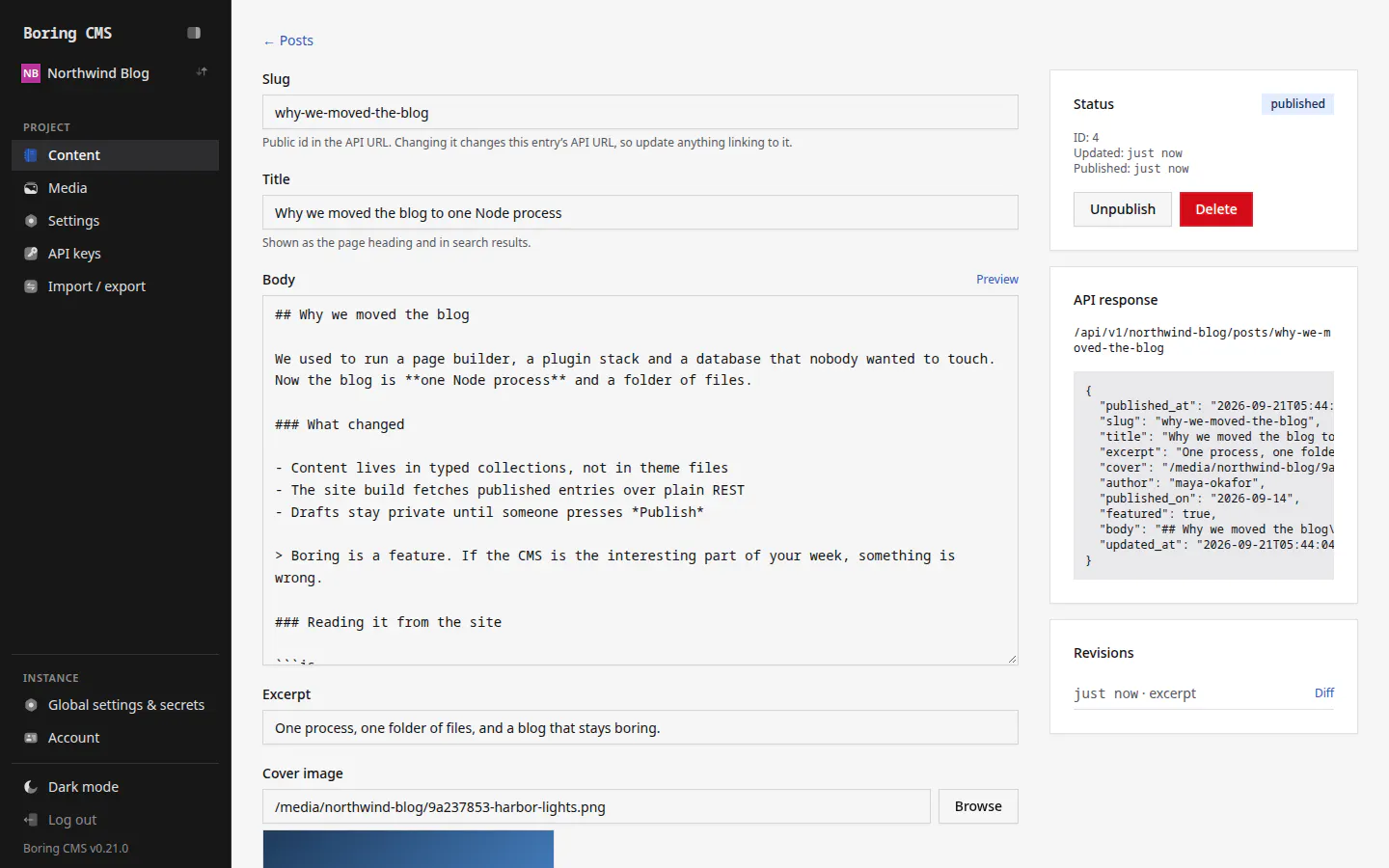 Boring CMS gallery image