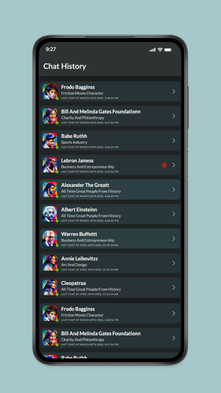 Parla con Ai Celebrities Avatar - Chatta con le celebrità - Conosci le tue star preferite media 5