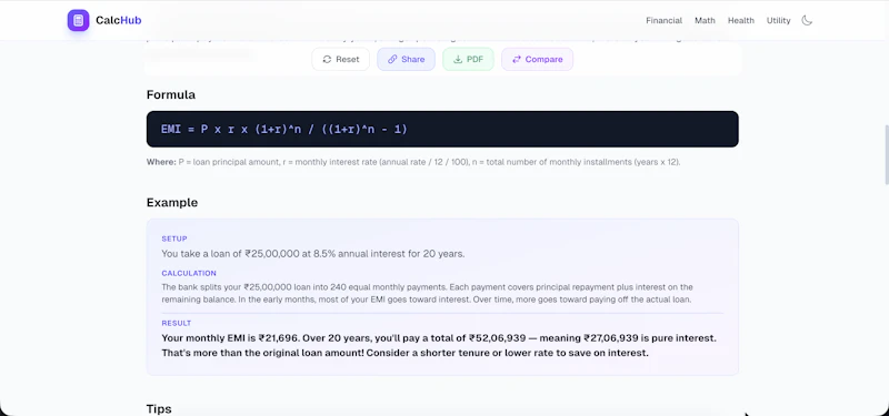CalcHub screenshot 7