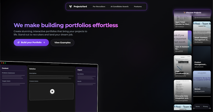 Projects Yard产品图