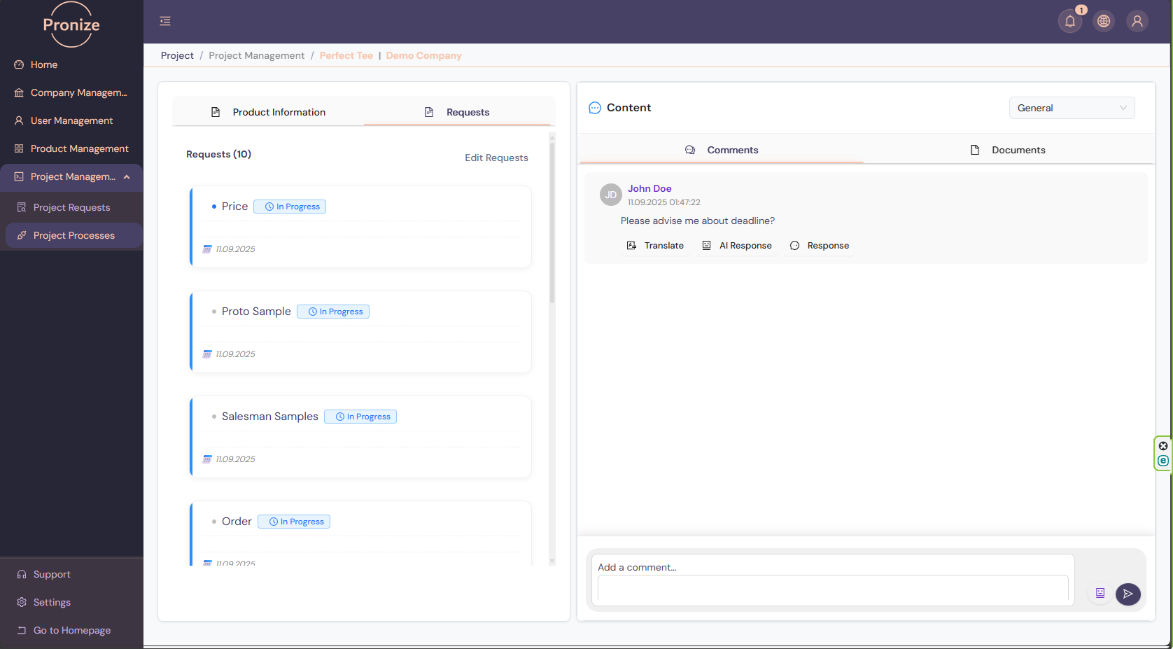 Pronize - AI-powered hub for supplier collaboration медиа 15