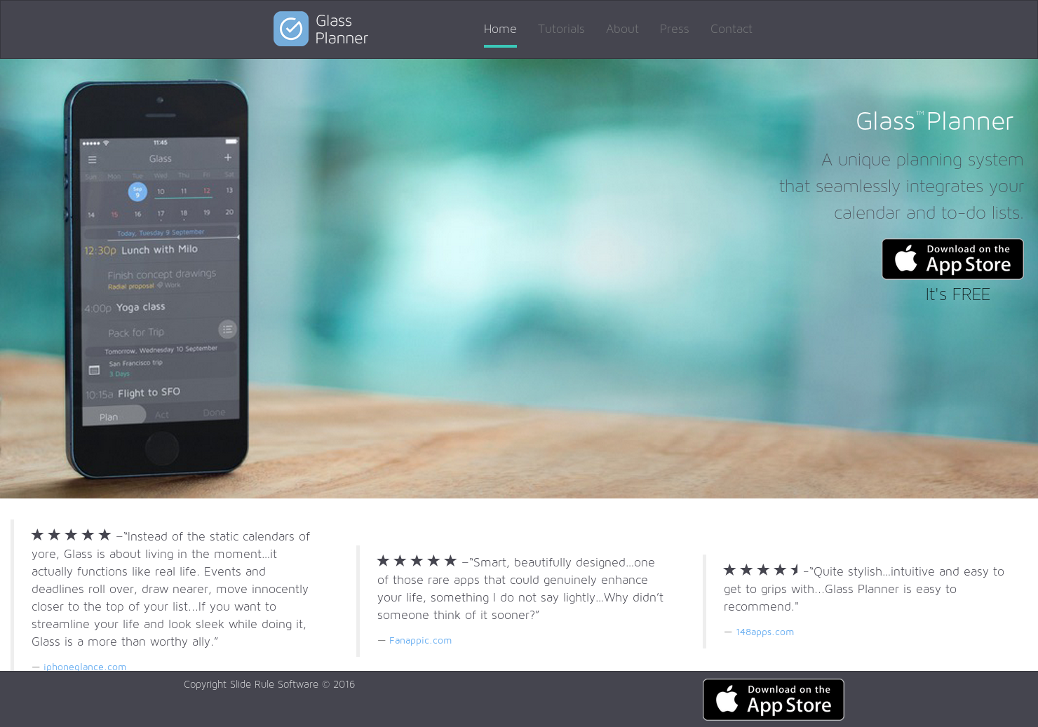 Glass Planner