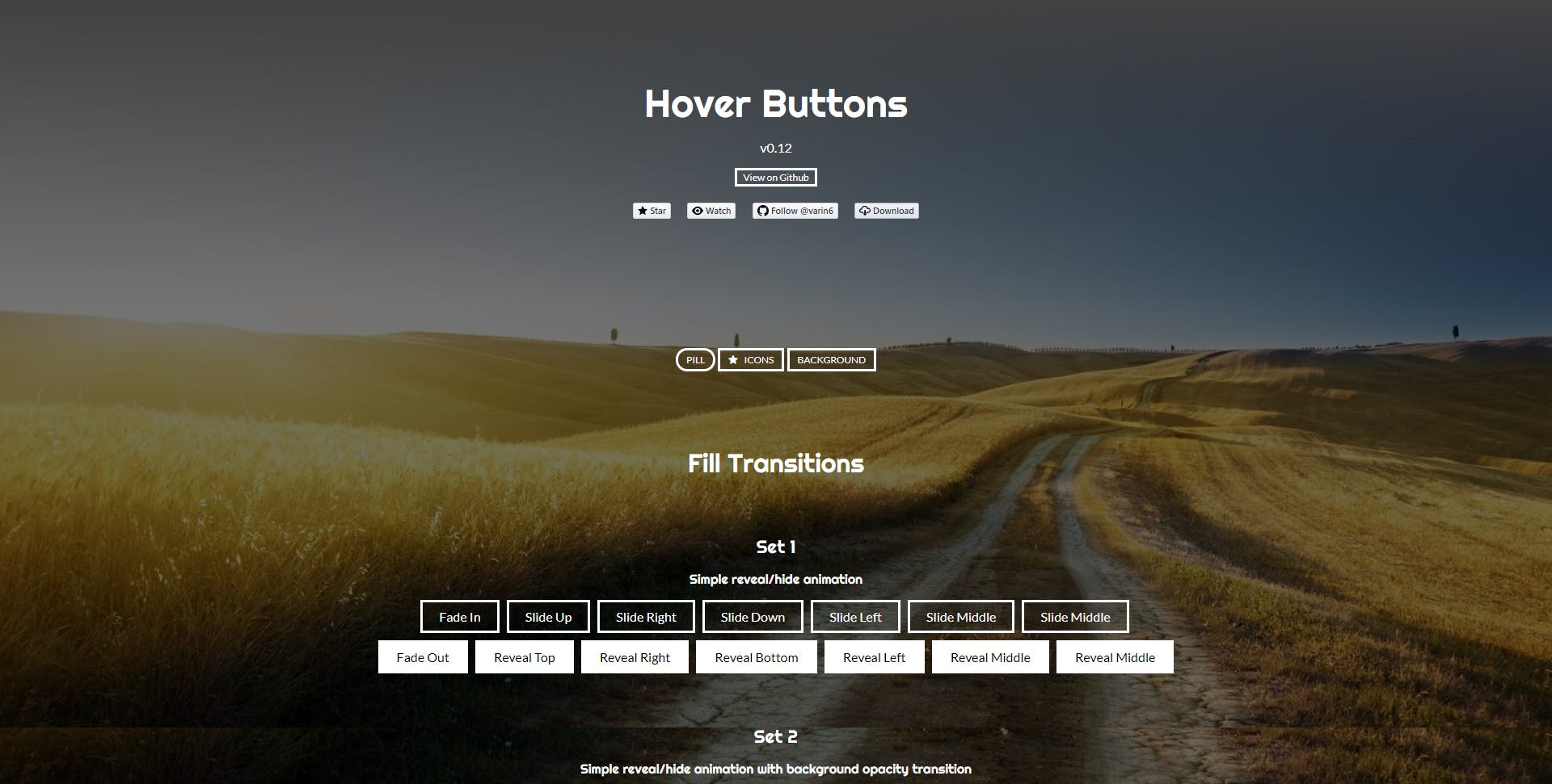 Pure CSS Hover Buttons media 1