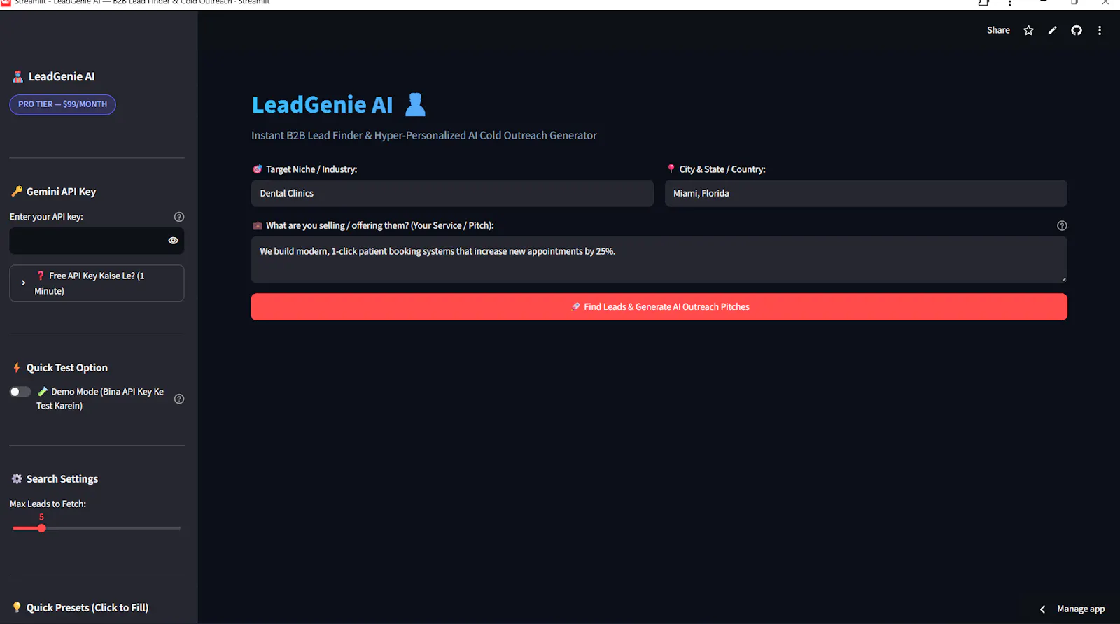 LeadGenie AI screenshot 3