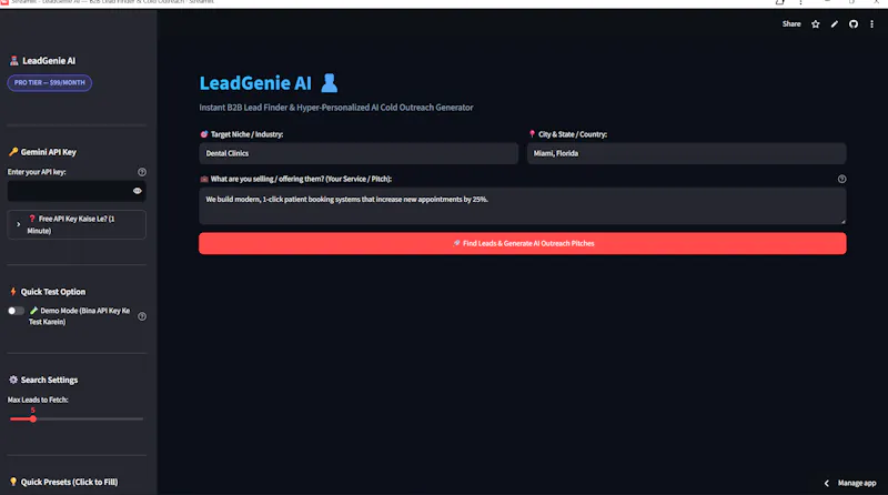 LeadGenie AI screenshot 3