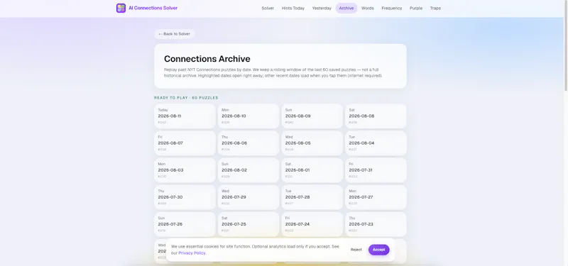 AI Connections Solver screenshot 3