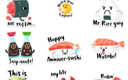 Sushi Stickers media 1
