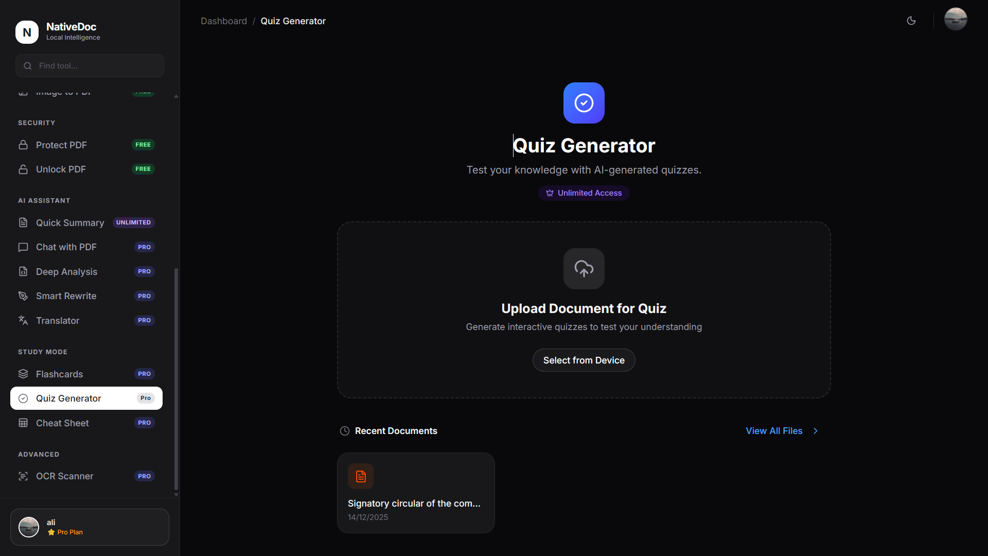 NativeDoc - Screenshot 4 showing product features and functionality