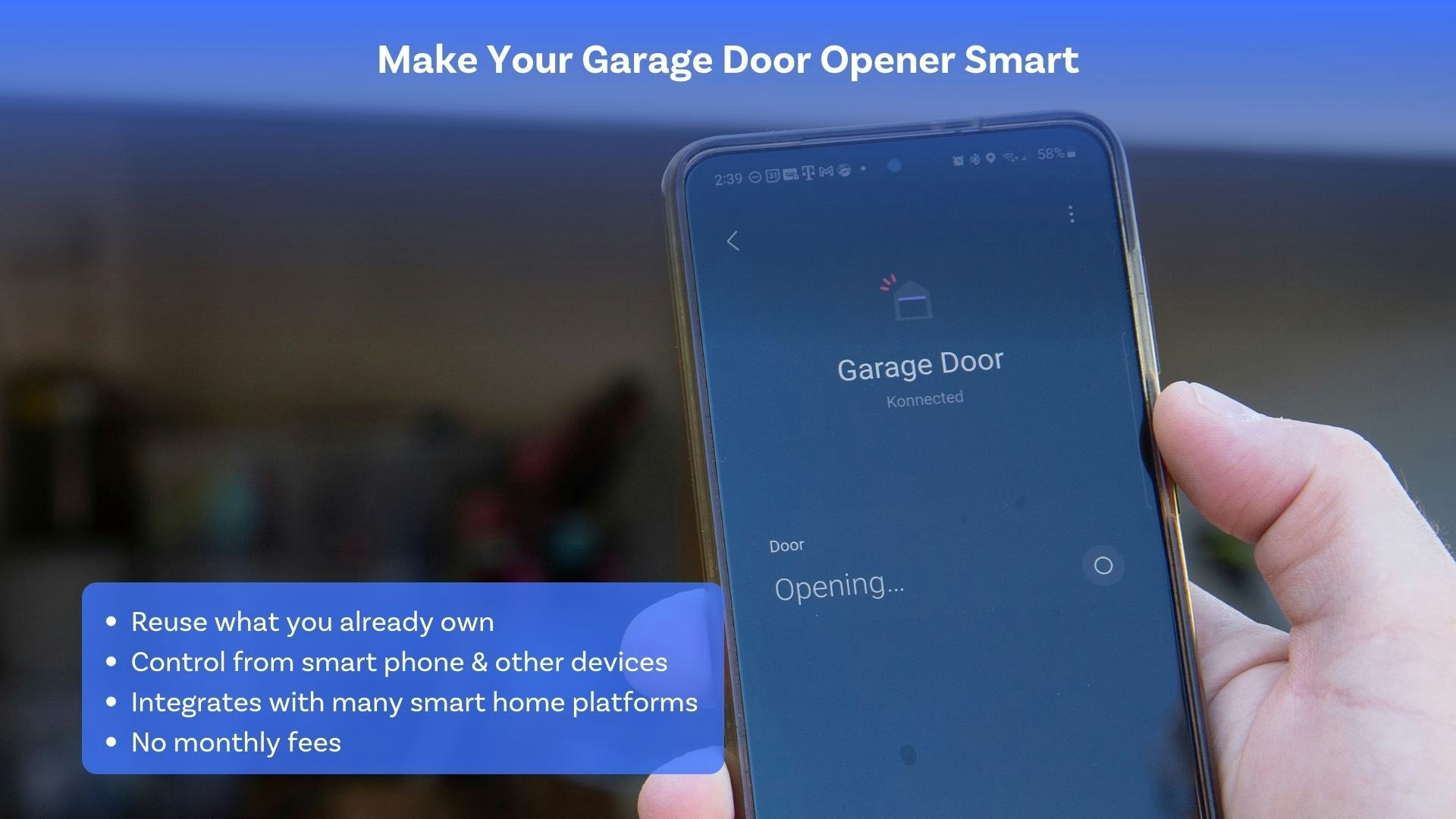 Konnected Smart Garage Door Opener gallery image