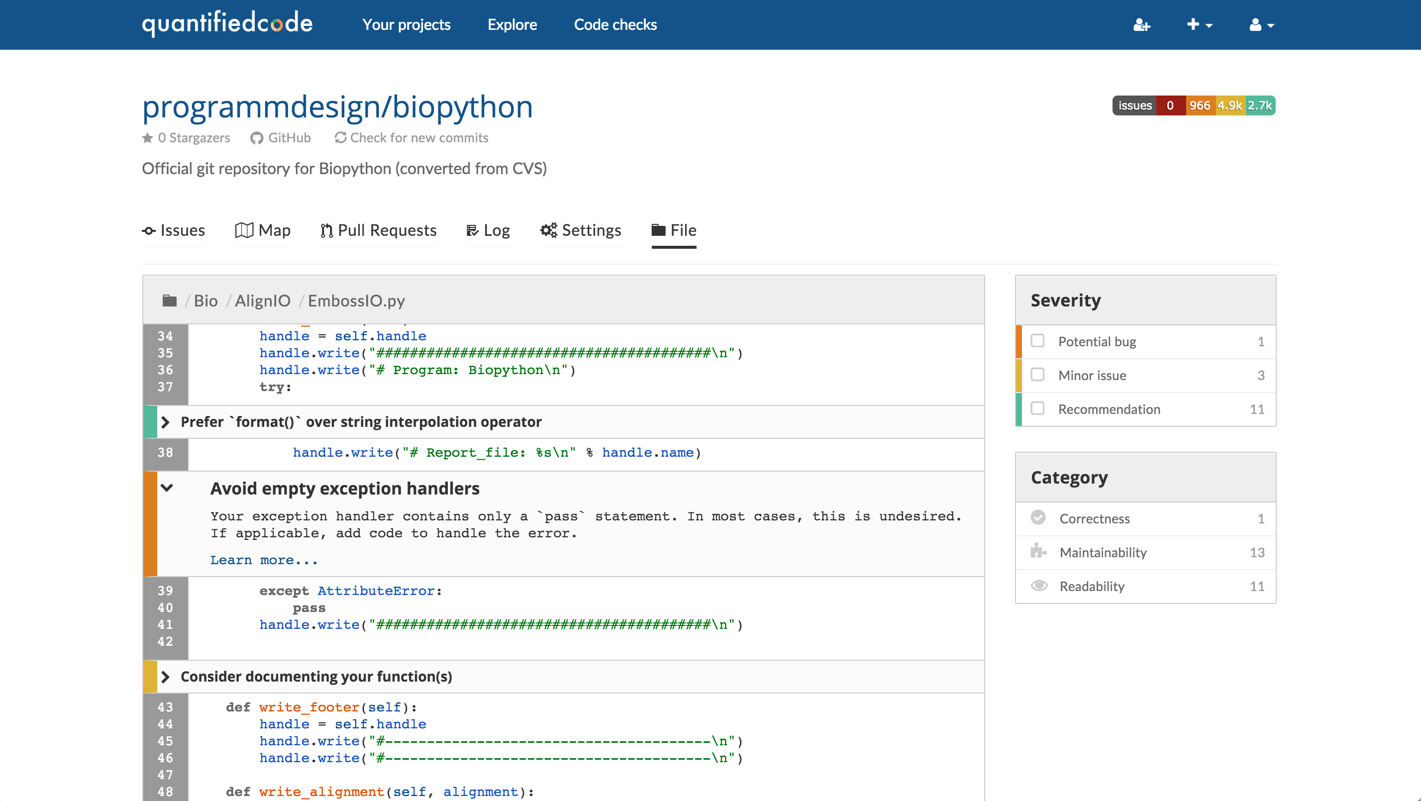 QuantifiedCode Image