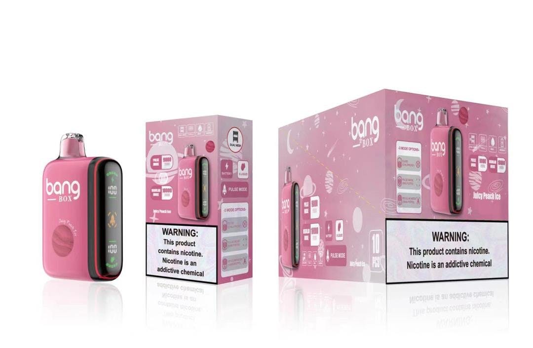 Juicy Peach Ice – Bang Box 18000 Puffs media 1