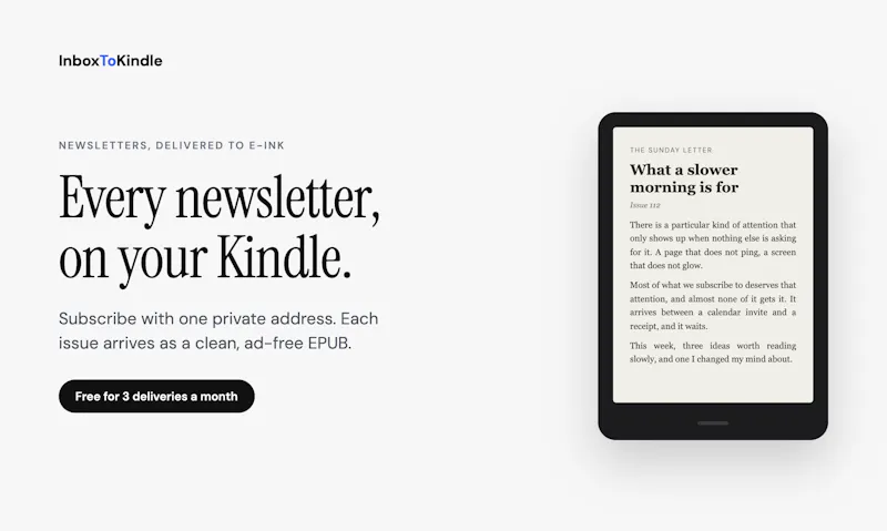 InboxToKindle screenshot 1