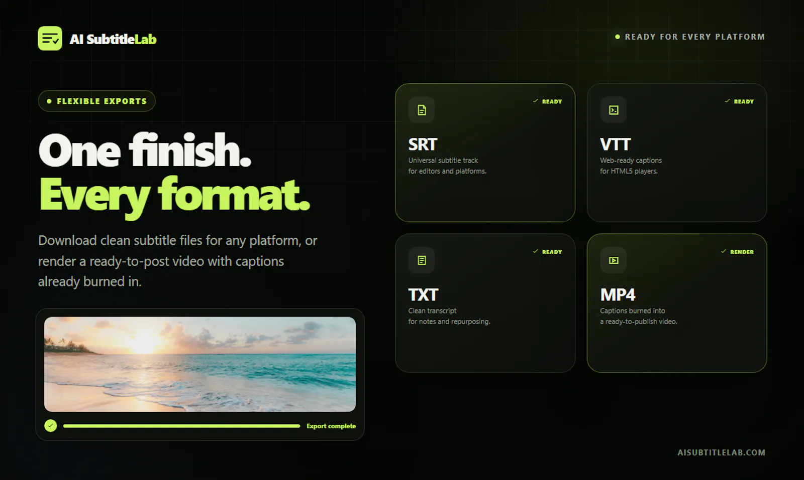 AI SubtitleLab screenshot 1