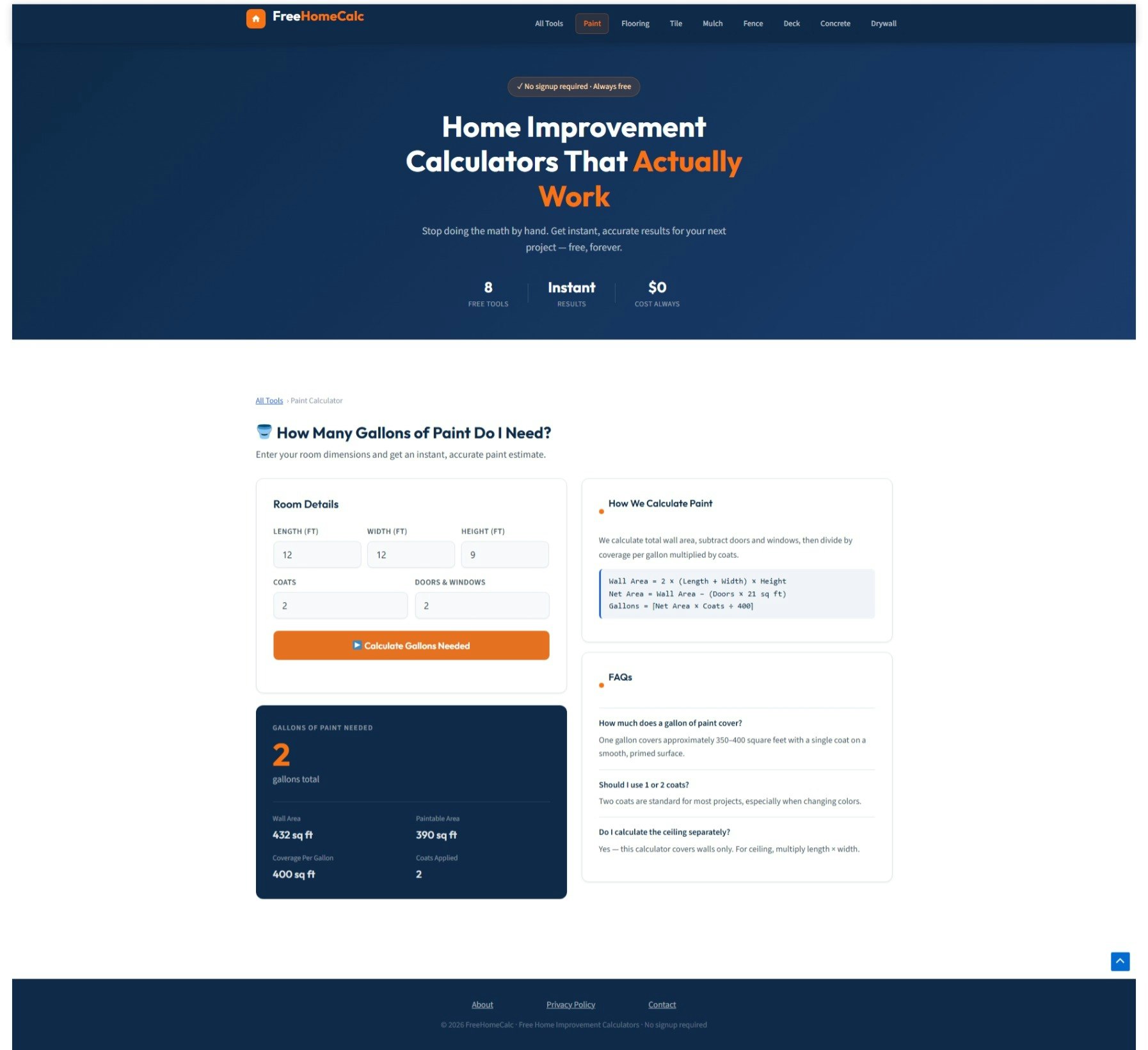 FreeHomeCalc gallery image