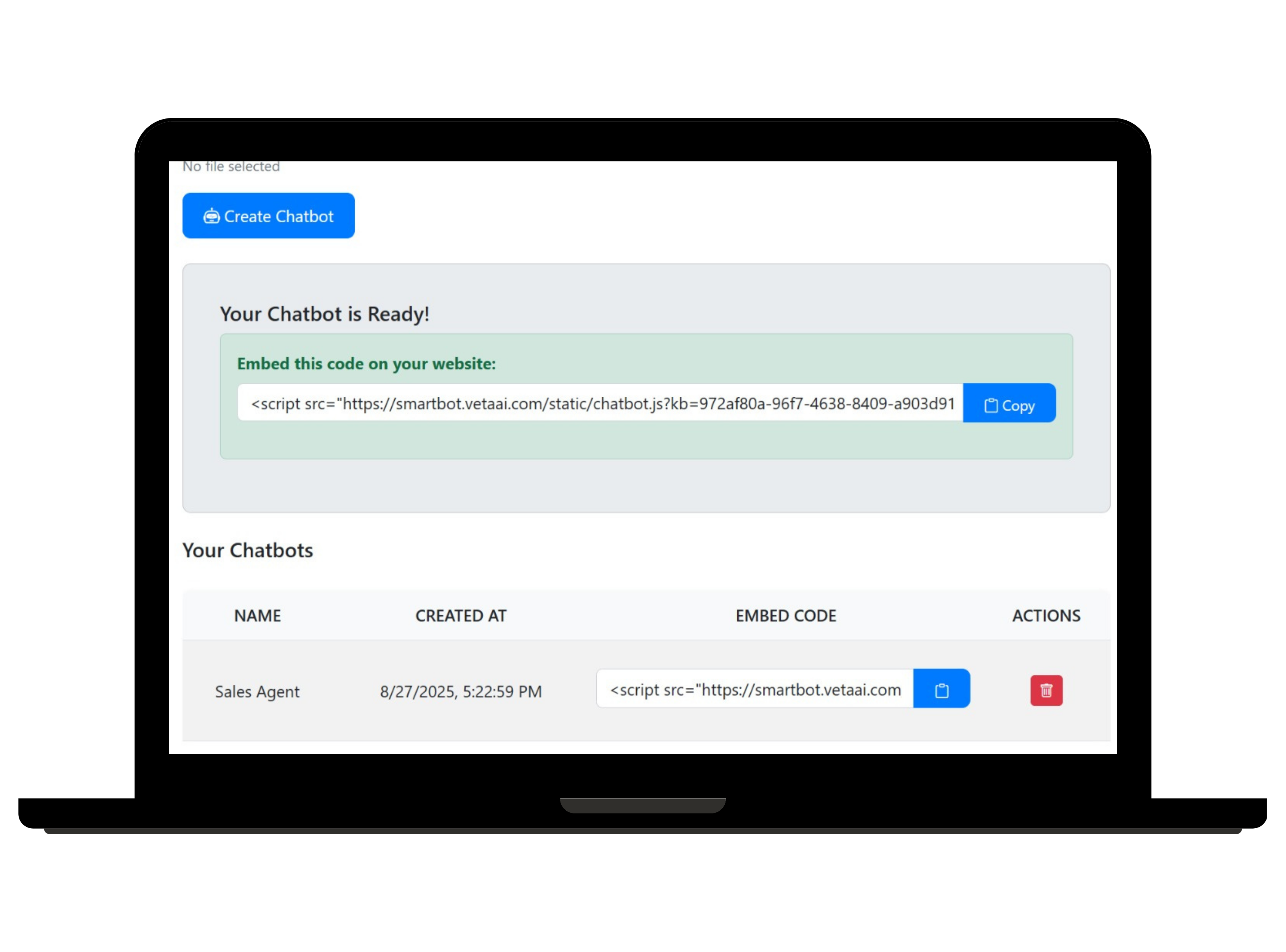 Bot intelligente - Chatbot di base di conoscenza gratuita media 4