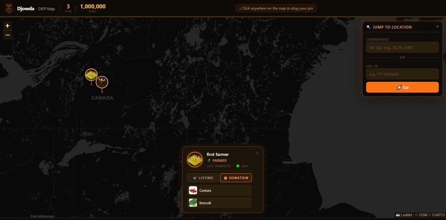 Djowda Food Freedom Map gallery image