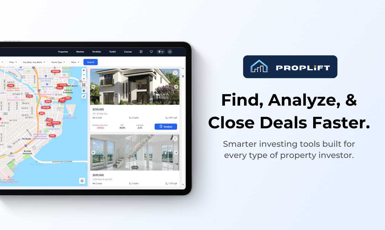 PropLift - Main screenshot showing features and interface