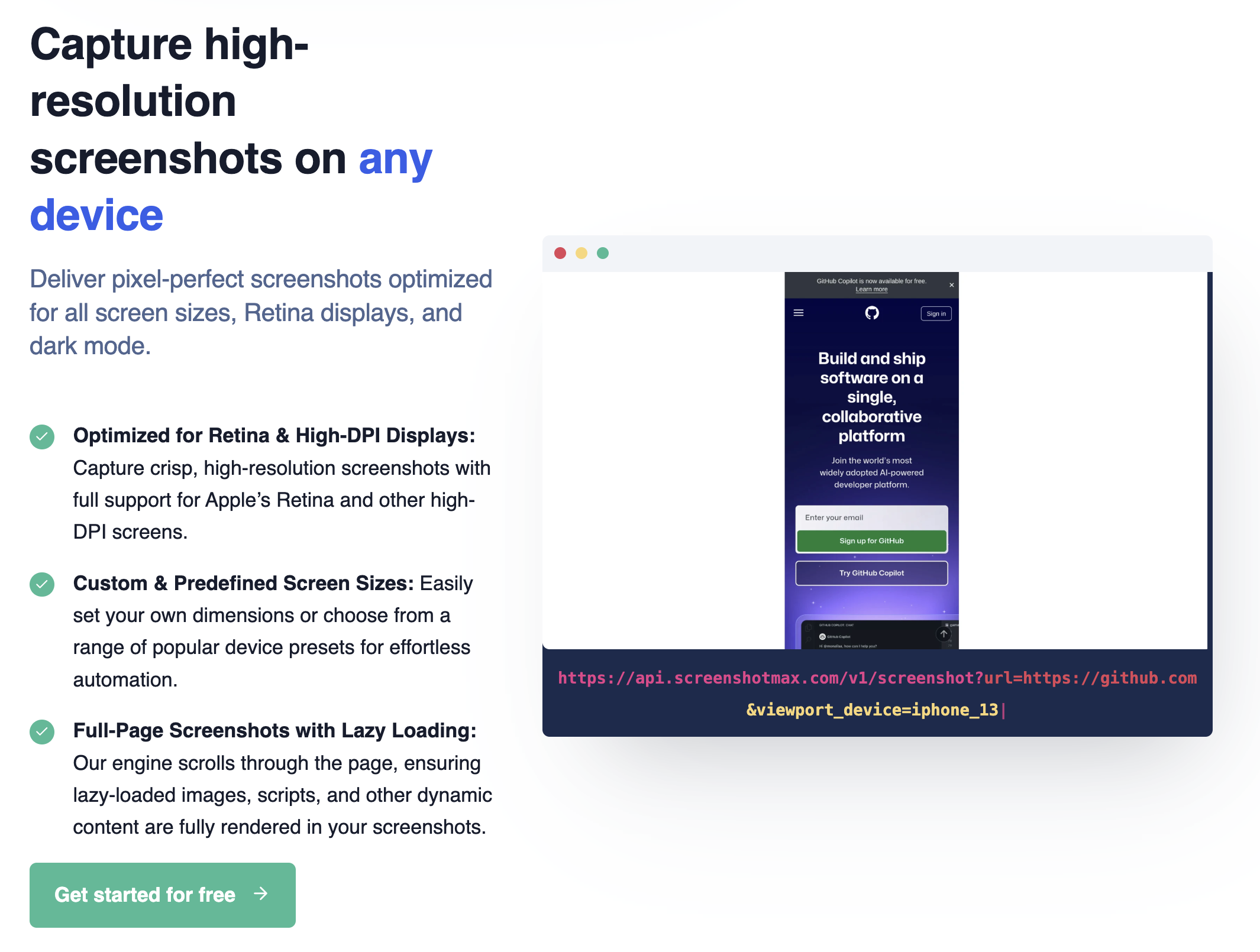 ScreenshotMAX - The Screenshot API when reliability matters media 3