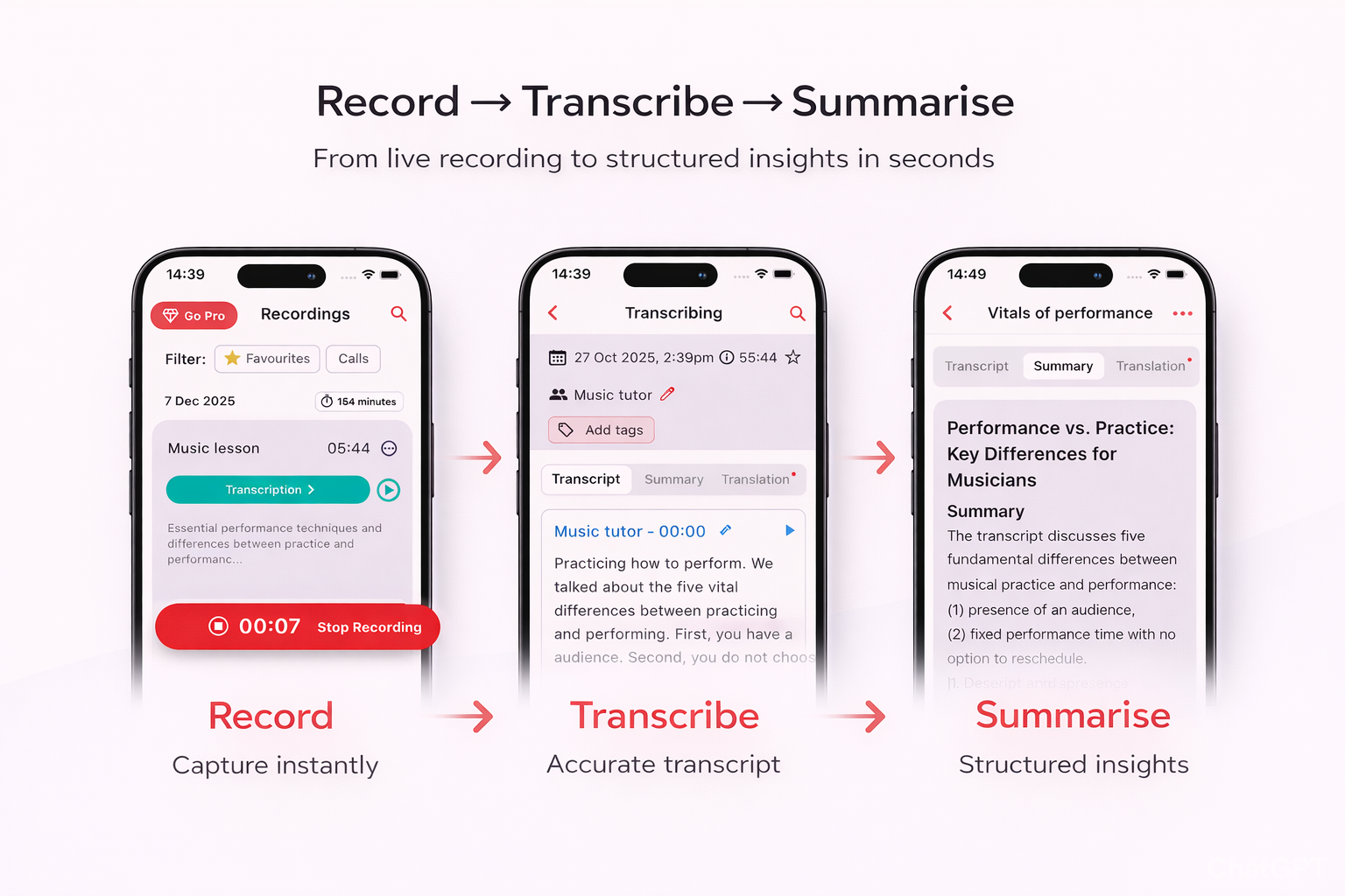 Transcribee gallery image